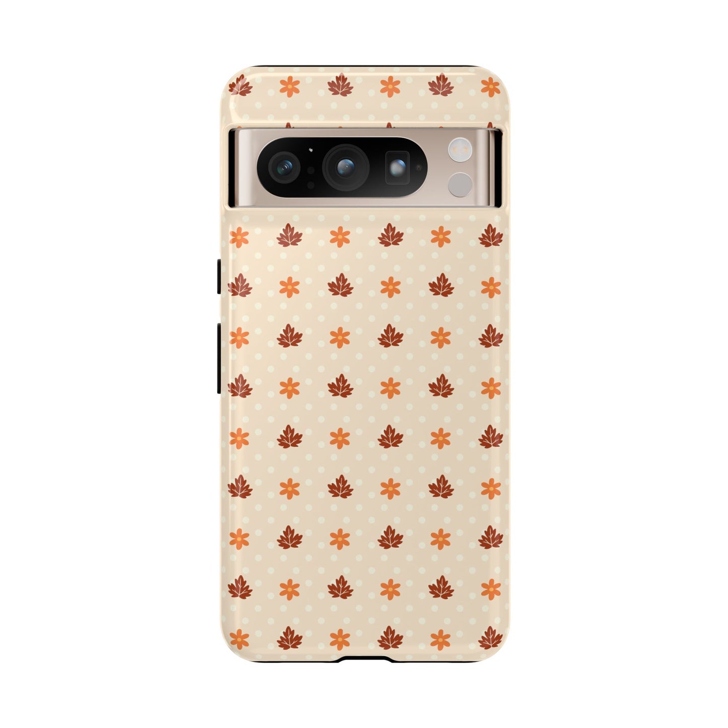 Beige Fall Floral Polka Dot Google Pixel Case