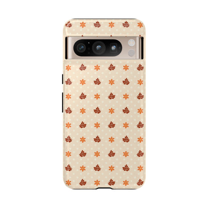 Beige Fall Floral Polka Dot Google Pixel Case