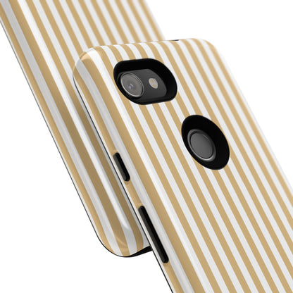 Yellow & White Stripe Google Pixel Case