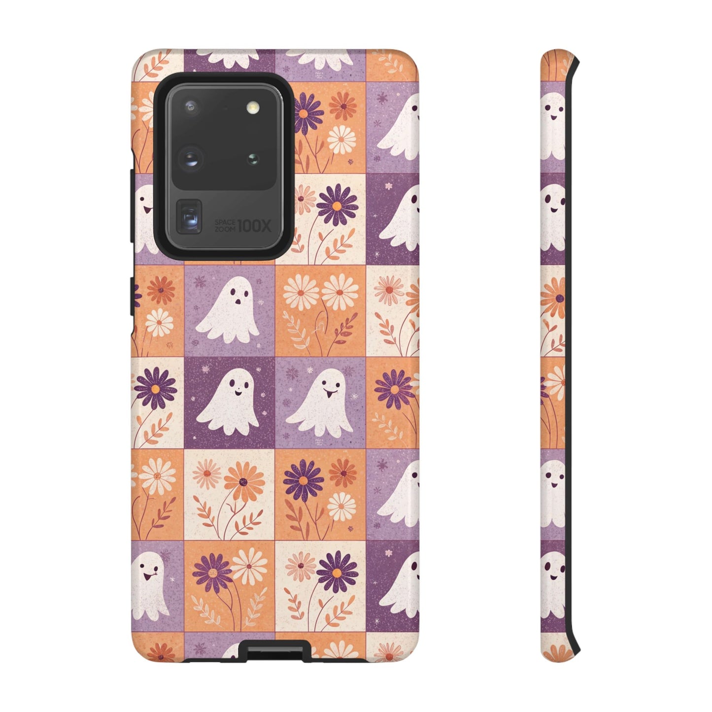 Ghost Floral Checkerboard Samsung Case