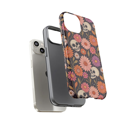 Skulls & Fall Florals iPhone Case