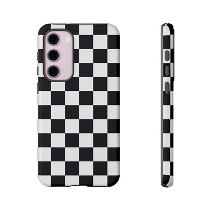 Black & White Checkerboard Samsung Case