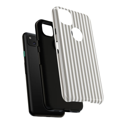 Gray & White Stripe Google Pixel Case