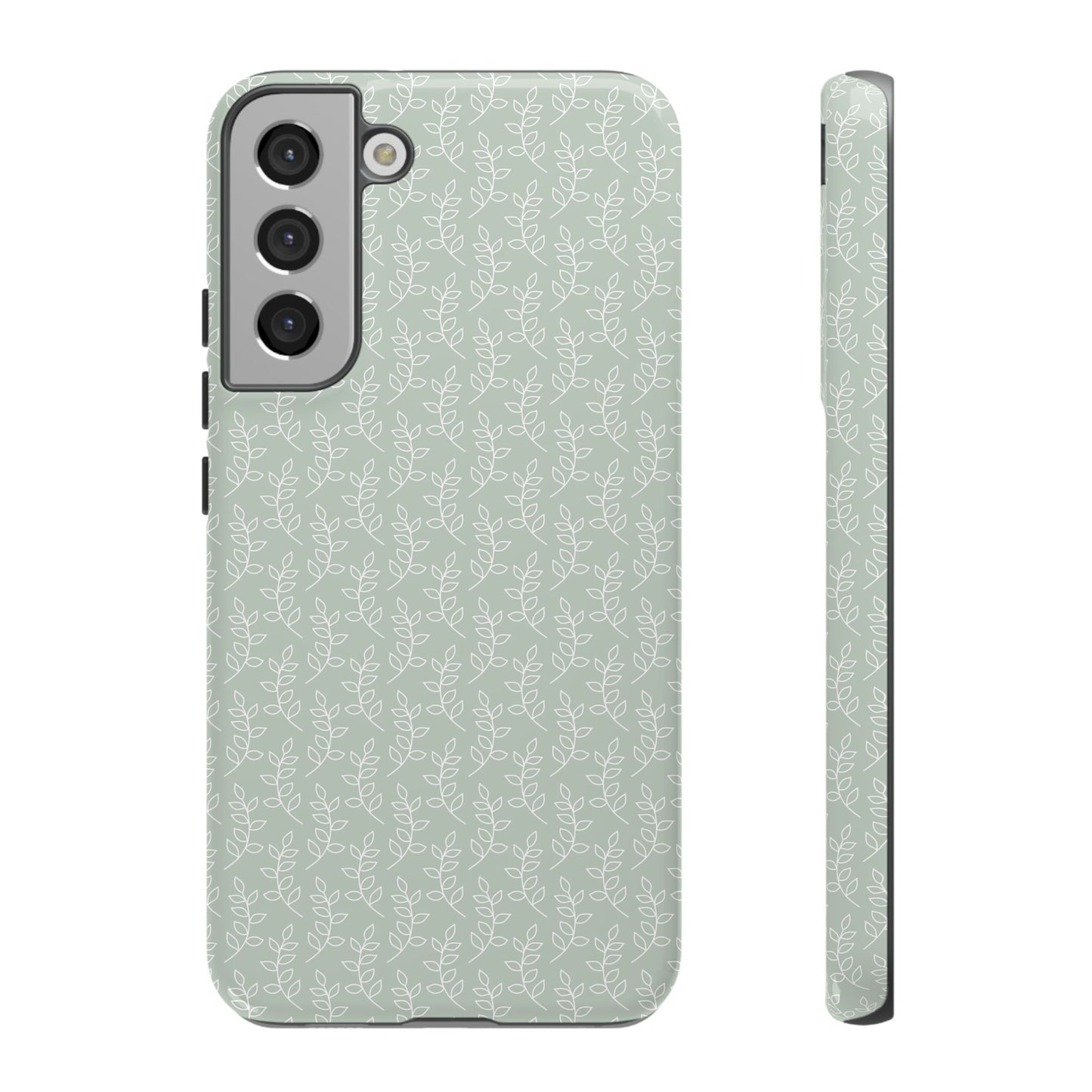 Minimal Leaf Print Samsung Case