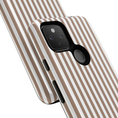 Beige & White Stripe Google Pixel Case