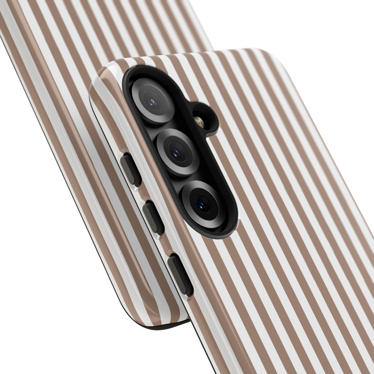 Beige & White Stripe Samsung Case
