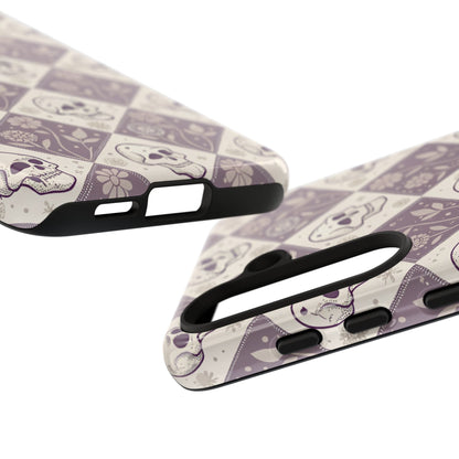 Vintage Skull & Floral Diamond Samsung Case