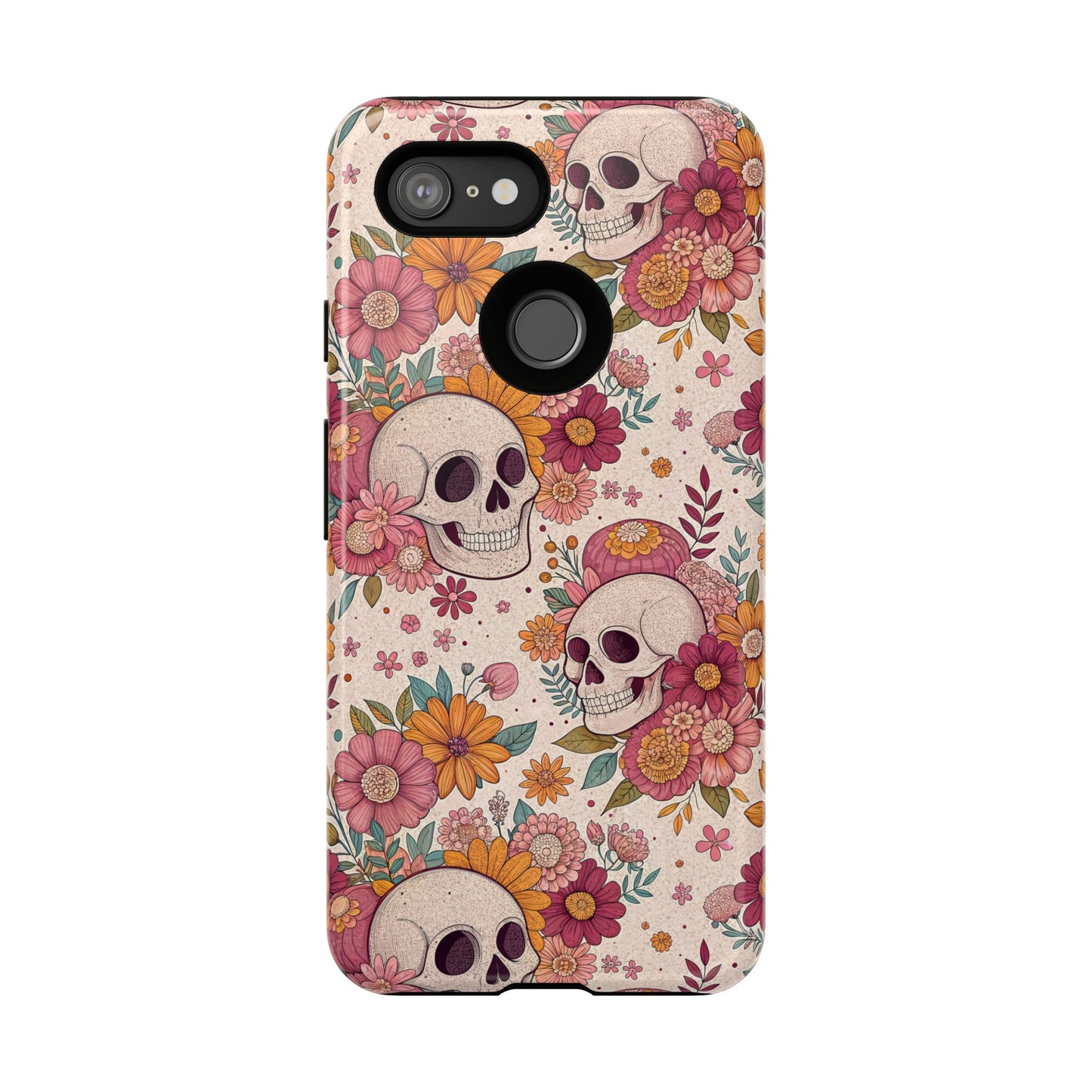 Floral Skull Google Pixel Case