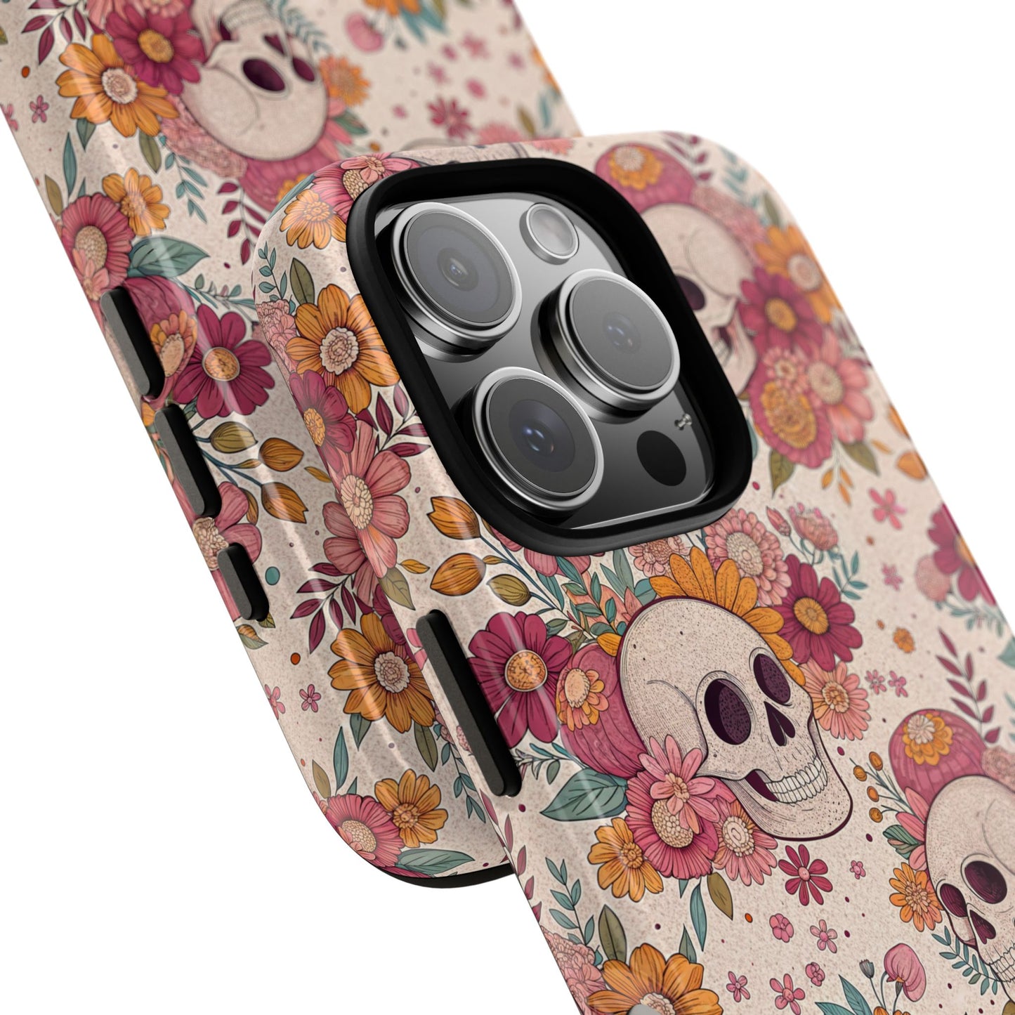 Floral Skull iPhone Case