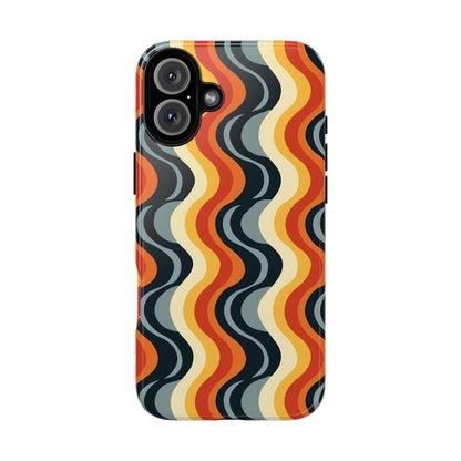 Retro Wavy Stripe iPhone Case