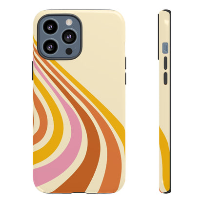 Retro Wave Swirl iPhone Case