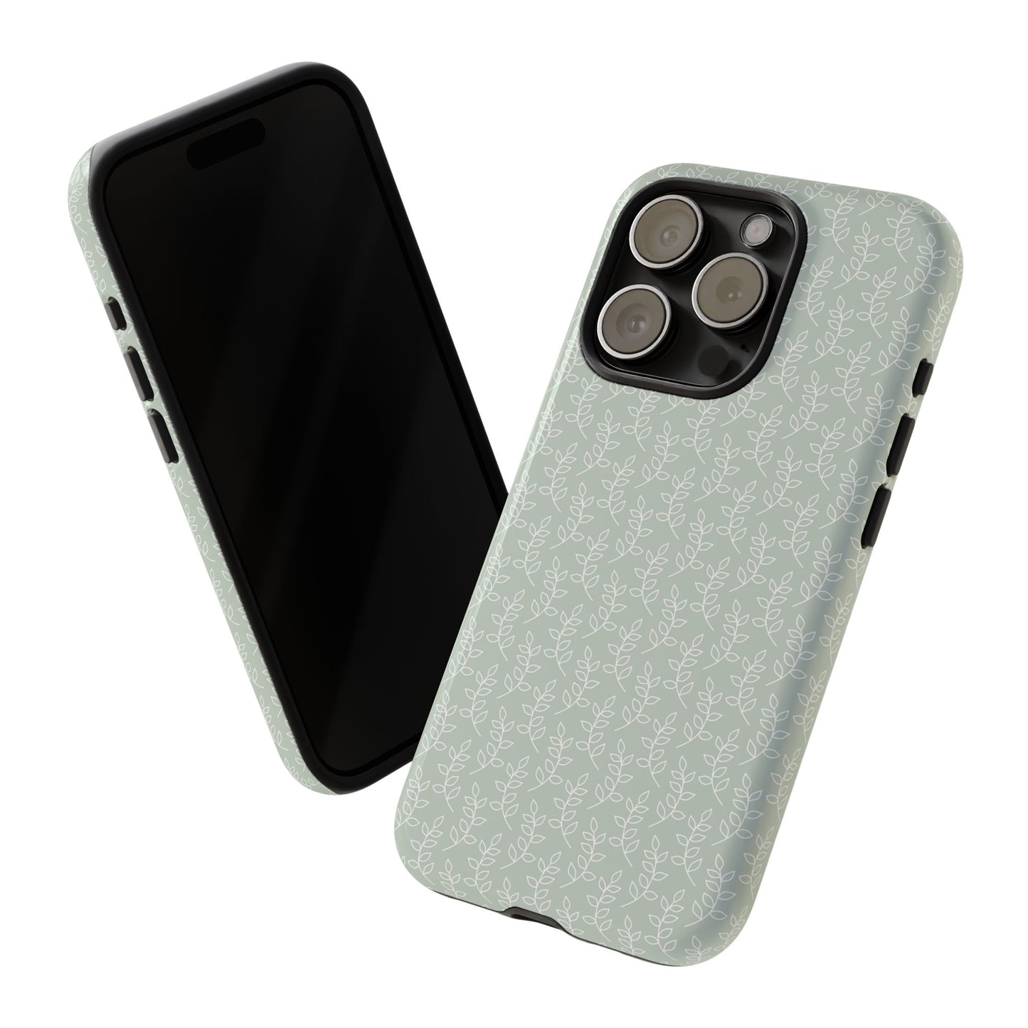 Minimal Leaf Print iPhone Case