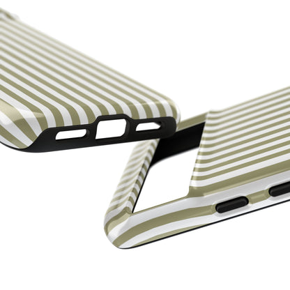 Sage & White Stripe Google Pixel Case