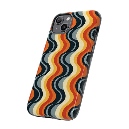 Retro Wavy Stripe iPhone Case