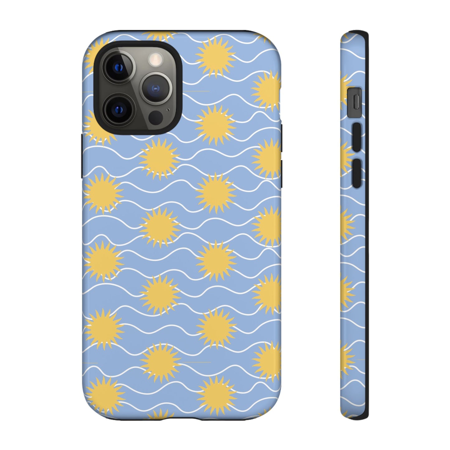Sunny Waves Blue iPhone Case
