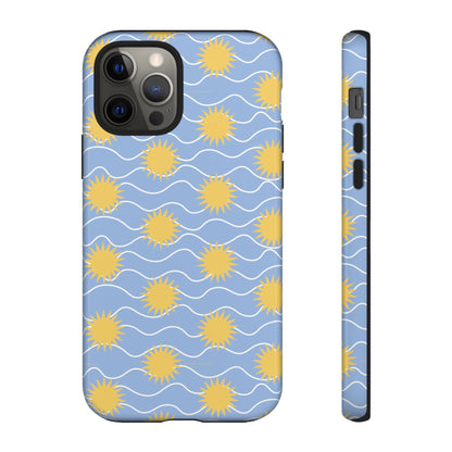 Sunny Waves Blue iPhone Case