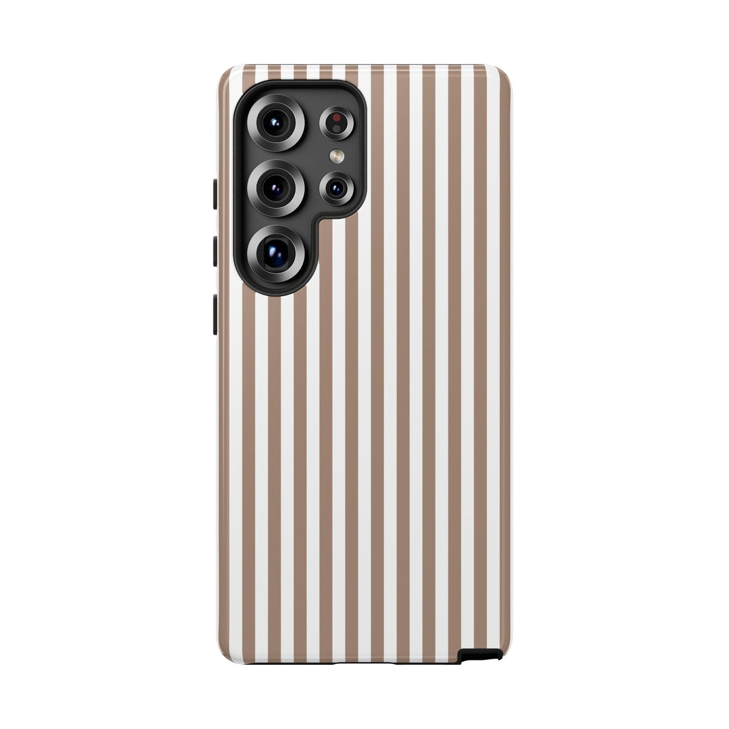 Beige & White Stripe Samsung Case