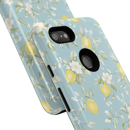 Lemon Blossom Blue Google Pixel Case