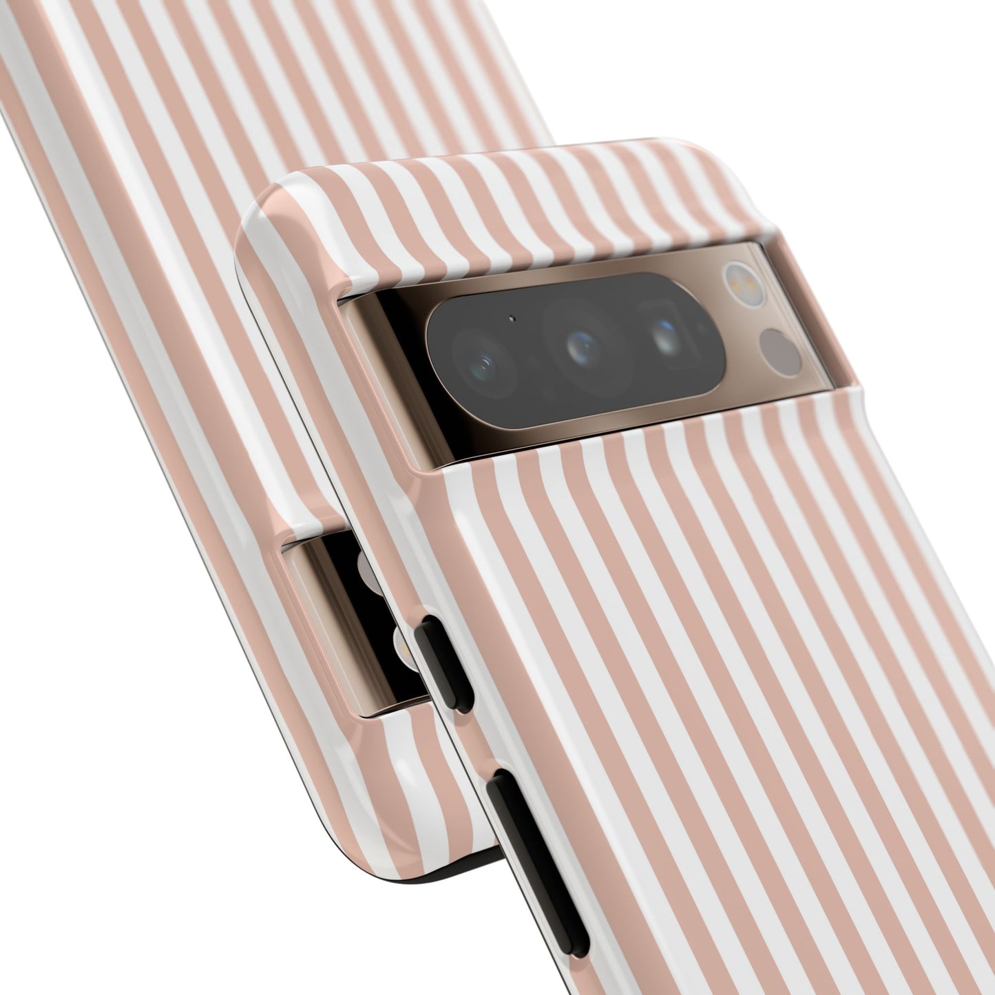 Blush & White Stripe Google Pixel Case