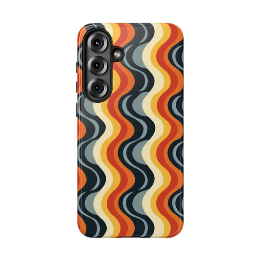 Retro Wavy Stripe Samsung Phone Case