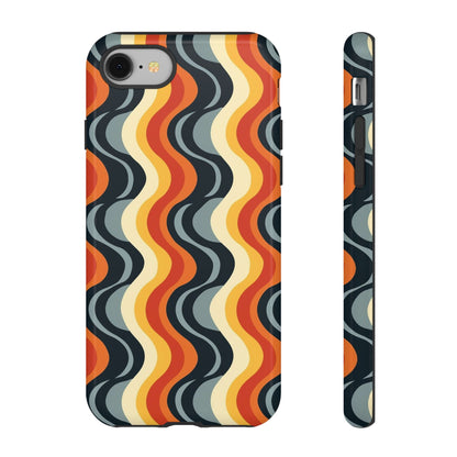Retro Wavy Stripe iPhone Case