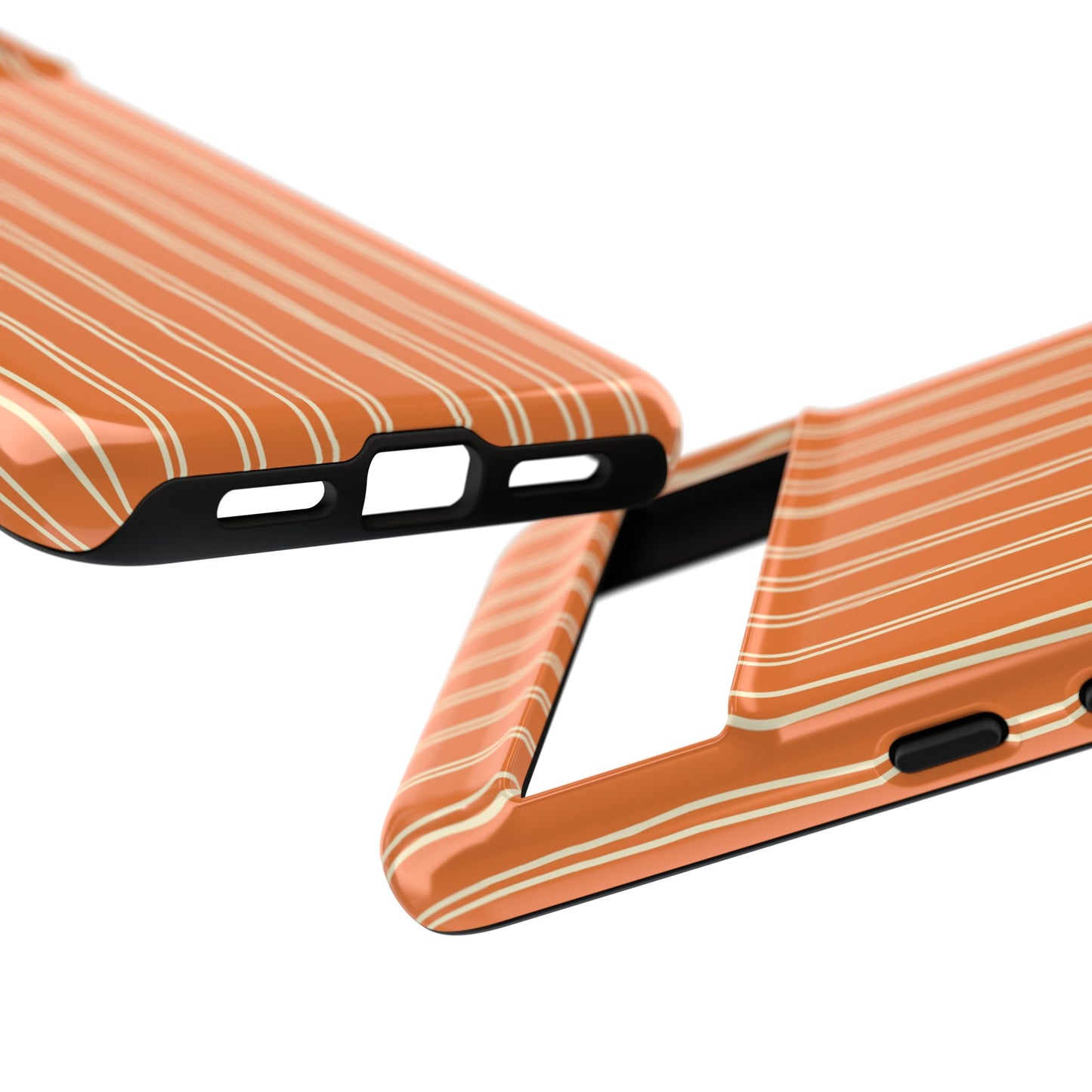 Orange Vertical Stripe Phone Google Pixel Case