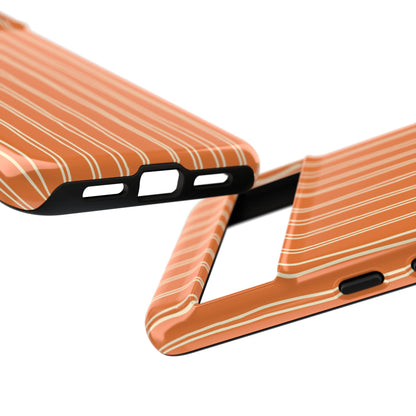 Orange Vertical Stripe Phone Google Pixel Case