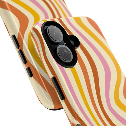 Retro Sunset Wave iPhone Case
