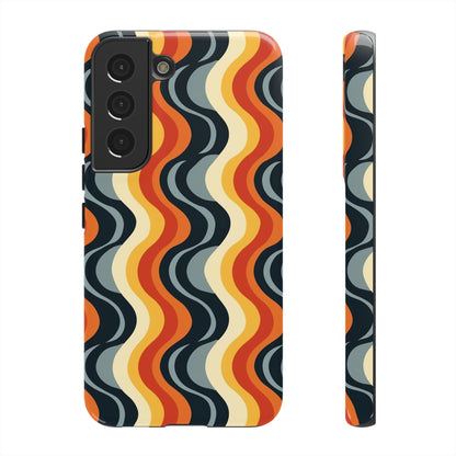 Retro Wavy Stripe Samsung Phone Case