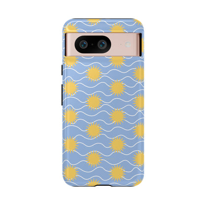 Sunny Waves Blue Google Pixel Case