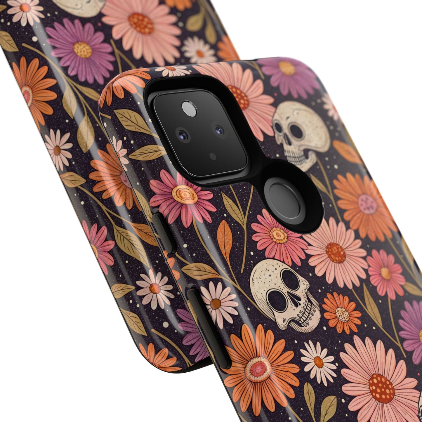 Skulls & Fall Florals Google Pixel Case