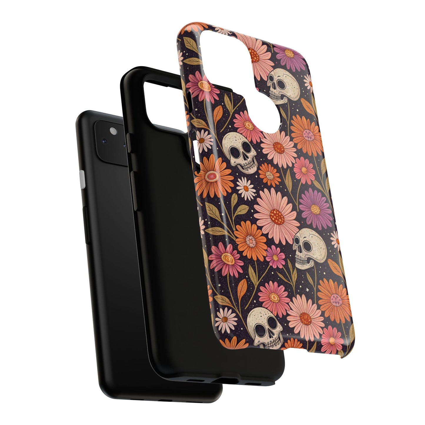 Skulls & Fall Florals Google Pixel Case