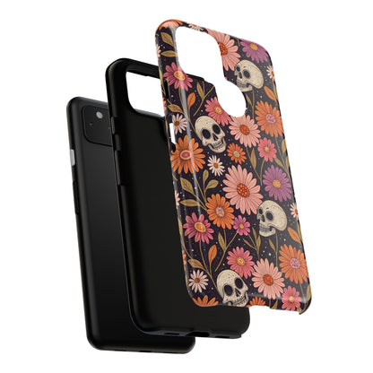 Skulls & Fall Florals Google Pixel Case
