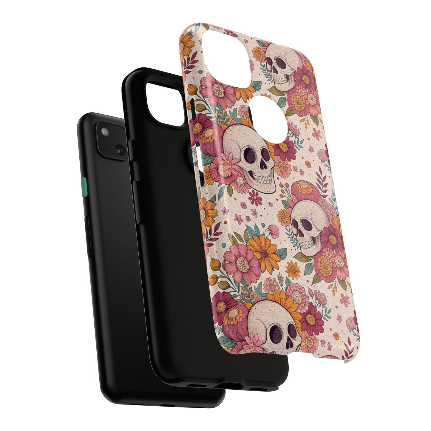 Floral Skull Google Pixel Case