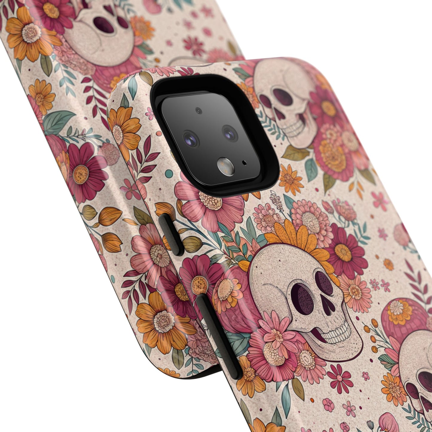 Floral Skull Google Pixel Case