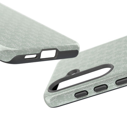 Minimal Leaf Print Samsung Case