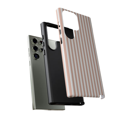 Blush & White Stripe Samsung Case