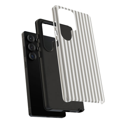 Gray & White Stripe Samsung Case
