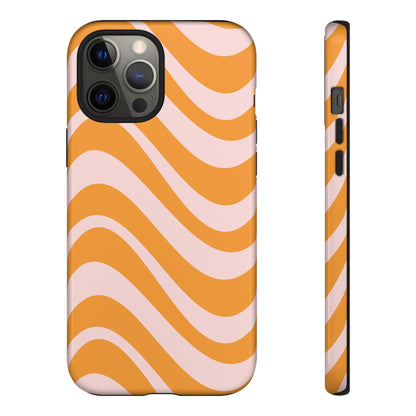 Retro Wavy Stripe iPhone Case