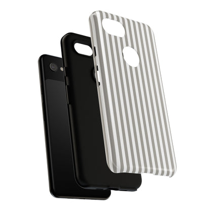 Gray & White Stripe Google Pixel Case