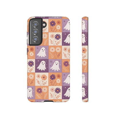 Ghost Floral Checkerboard Samsung Case