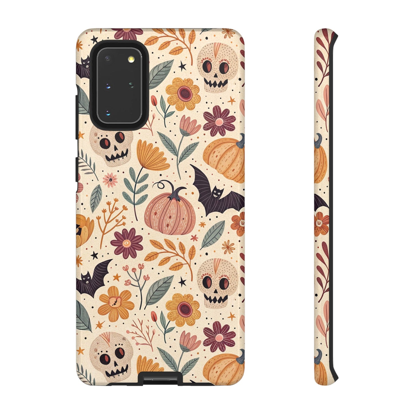 Halloween Skulls & Pumpkins Floral Samsung Case