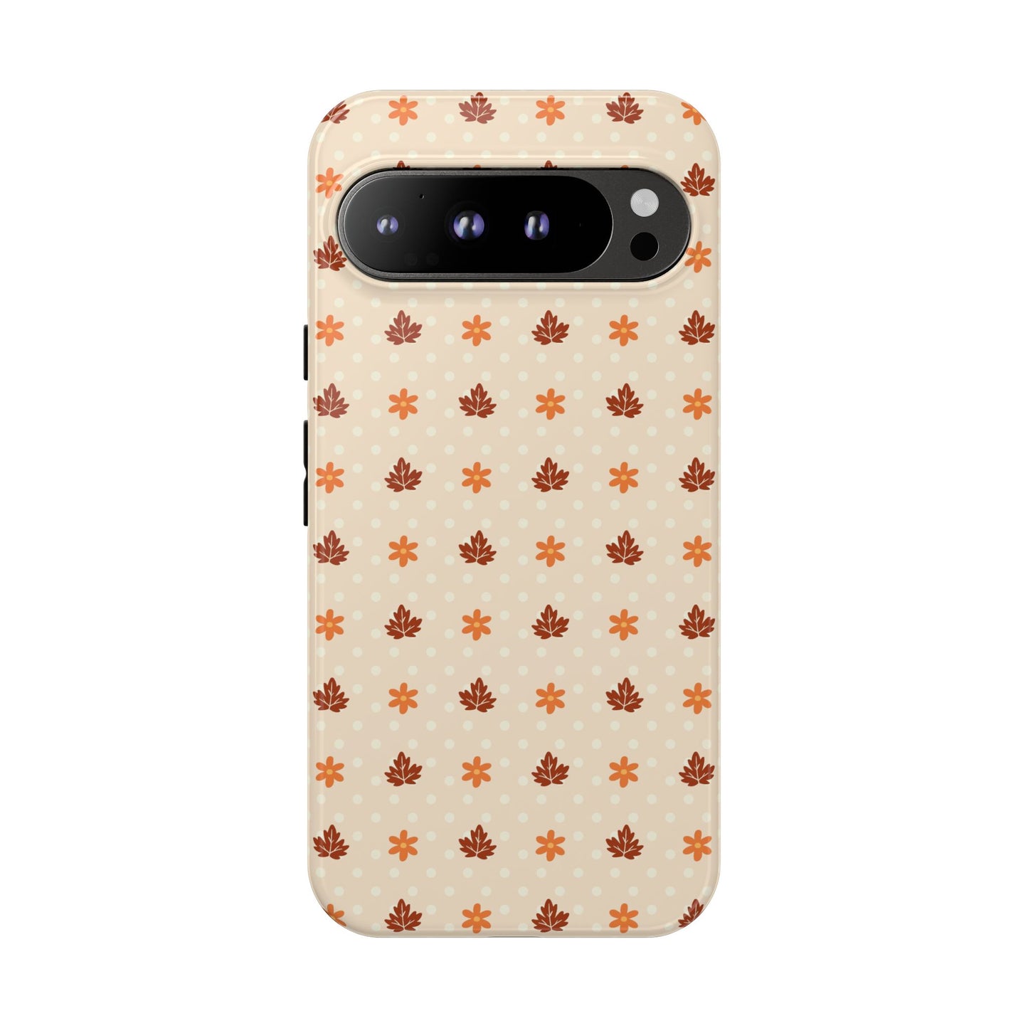 Beige Fall Floral Polka Dot Google Pixel Case