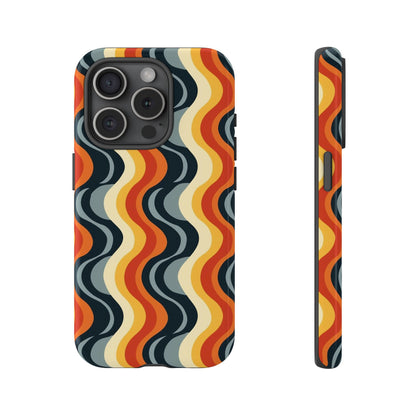 Retro Wavy Stripe iPhone Case