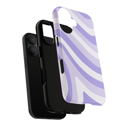Lavender Wave Abstract iPhone Case