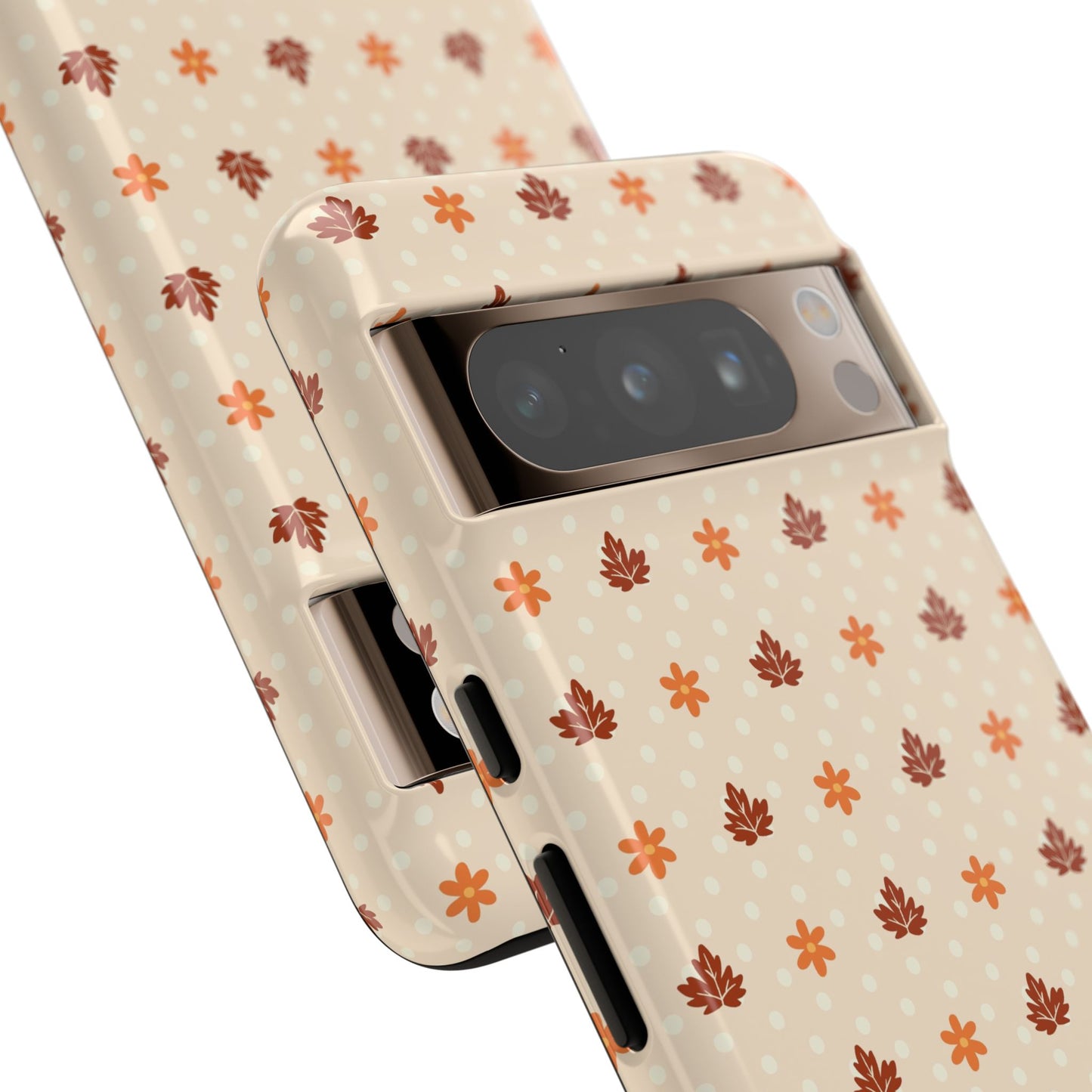 Beige Fall Floral Polka Dot Google Pixel Case