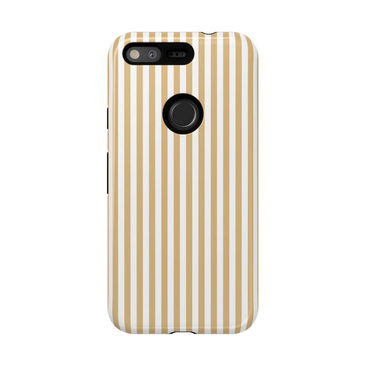 Yellow & White Stripe Google Pixel Case