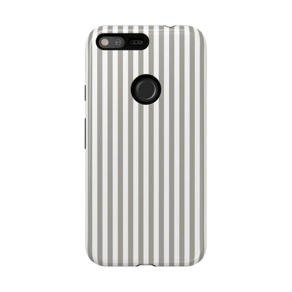 Gray & White Stripe Google Pixel Case