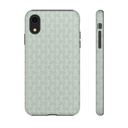 Minimal Leaf Print iPhone Case
