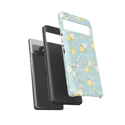 Lemon Blossom Blue Google Pixel Case